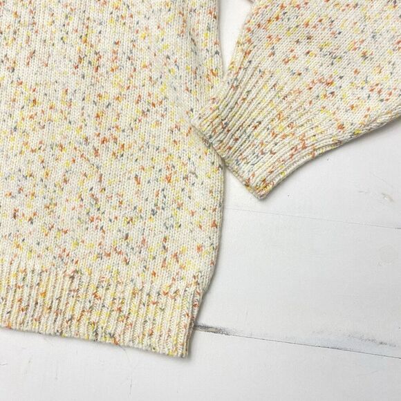 Universal Thread Confetti Ruffle Crew Neck Pullover Sweater Ivory Women's Sz 2X - Picture 3 of 12